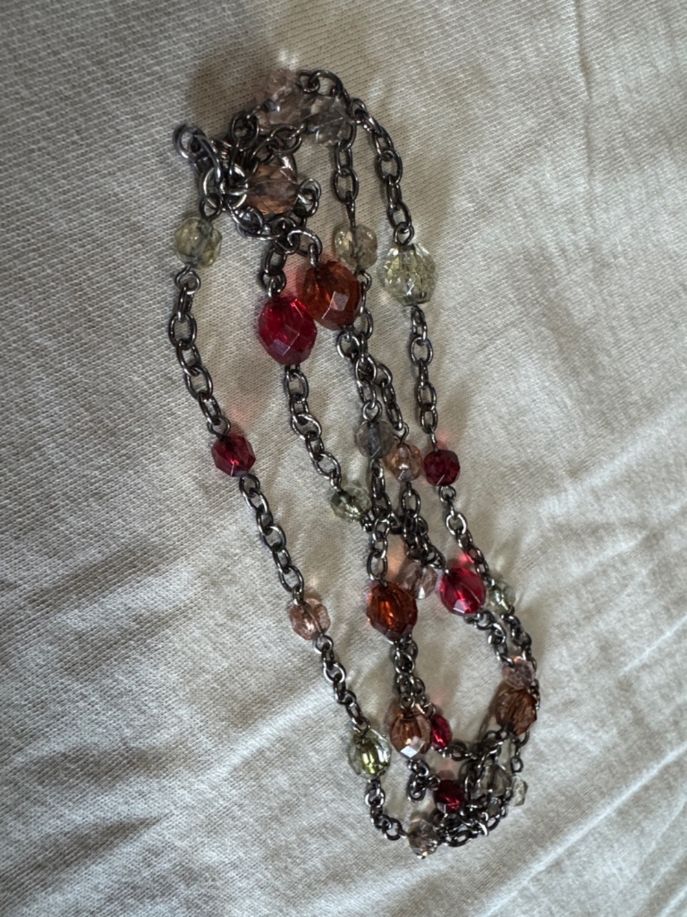 Multicolor Crystal Bead Chain Bracelet - Women Jewelry